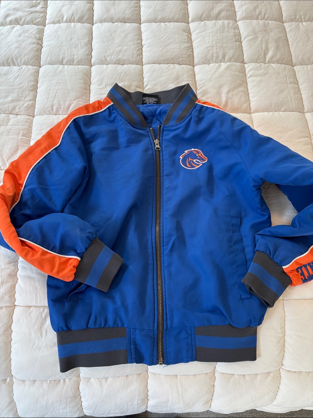 Colosseum Blue and Orange Kids Puffer Jacket